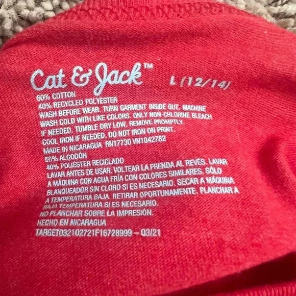 NWT new cat & jack boys large 10-12 dancing pizza tee shirt target graphic tee - Picture 5 of 8